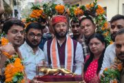 भाजपा नेता वैभव मिश्रा एडवोकेट के निजी निवास पे उत्तर प्रदेश सरकार के केबिनेट मंत्री ब्राह्मणो के कद्दावर नेता मनोज पांडेय पहुंचे